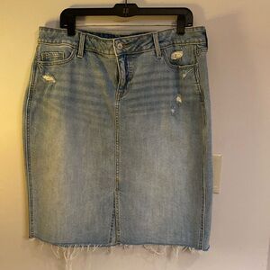 Faded denim Jean skit